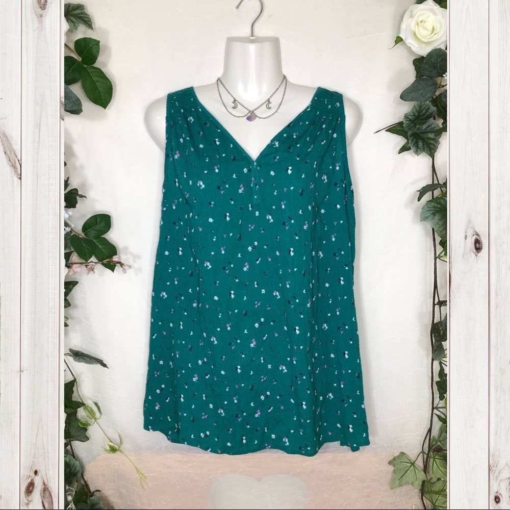 🔴Isabel Maternity Green Top With Floral Flower Print🔴